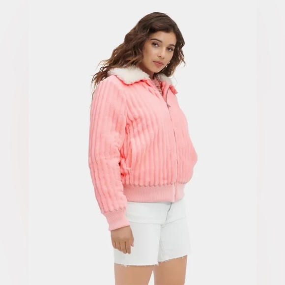 NWT UGG Viviana Bomber Jacket Cord. - Picture 5 of 15